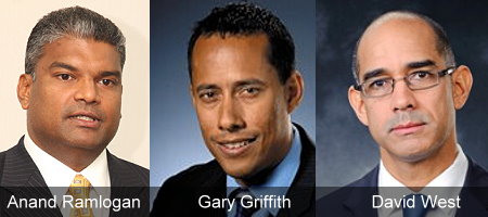 Anand Ramlogan, Gary Griffith, David West