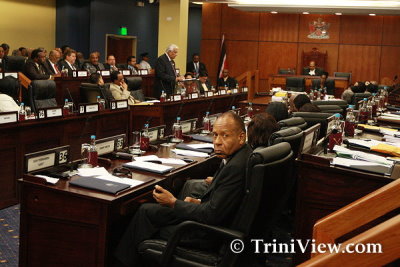 Budget presentation in Parliament at the Waterfront Complex, Port of Spain - October 10, 2011