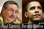 Raul Castro and Barack Obama