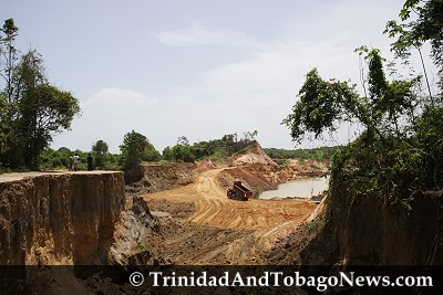 Sand quarrying caused landmass to collapse at Todd's Road, Caparo