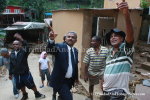 Minister Tours Landslides in La Seiva Village