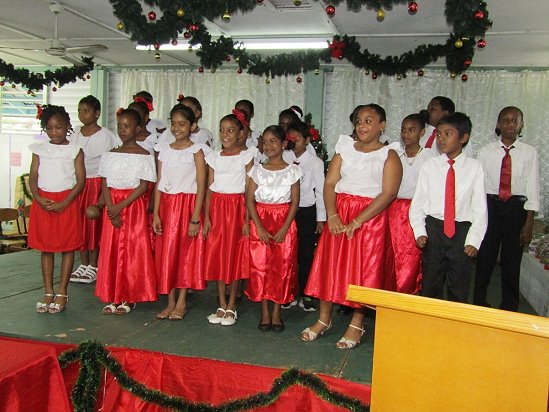 The School Choir on Stage