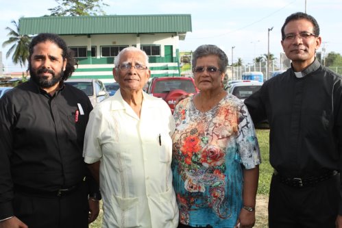 The Sieunarine Family of Reverends Damien, Everson, Mrs Sieunarine and Adrian S.