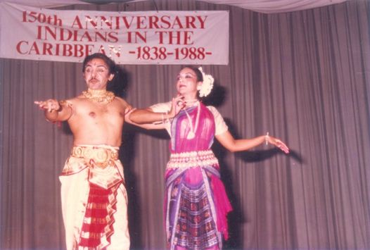 Sat and Moindira Doing the Kathak at the Commonwealth Institute, London Sat and Moindira Doing the Kathak at the Commonwealth Institute, London
