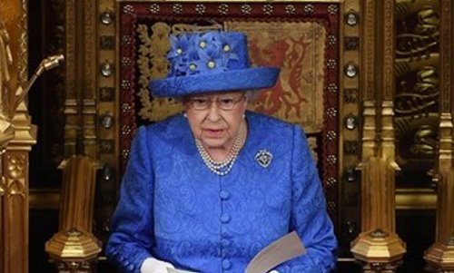 Her Majesty Delivering her Speech in the House of Lords