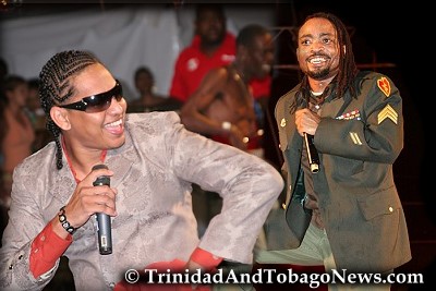 Derek 'Dawg E Slaughter' Pereira and Machel Montano in pictures