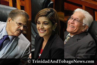 Subhas Panday, Mickela Panday and Basdeo Panday