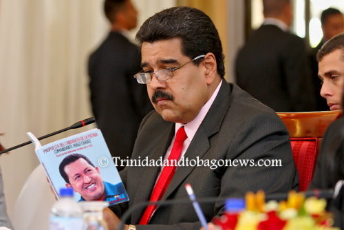 Venezuela's President Nicolás Maduro during his recent visit to T&T