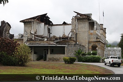 Top Floor of West Wing, President's House Collapses