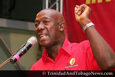 Diego Martin West PNM candidate Dr Keith Rowley