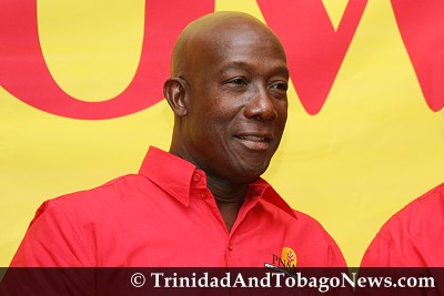 Interim Opposition Leader Dr Keith Rowley