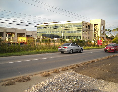 The Building Under Construction in Caroni along the Southern Main Road