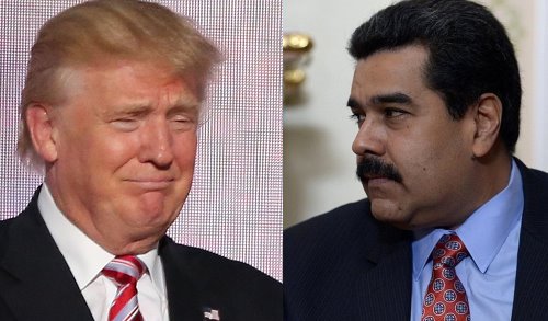 US President Donald Trump (L) and Venezuelan President Nicolas Maduro (R) (Wikipedia)