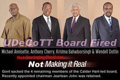 UDeCOTT board fired UDeCOTT board fired