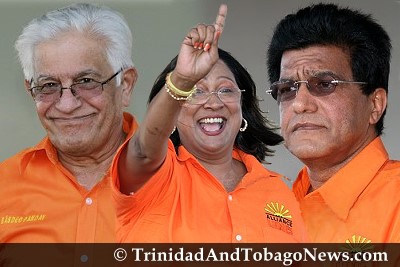 Basdeo Panday, Kamla Persad-Bissessar and Ramesh Lawrence Maharaj