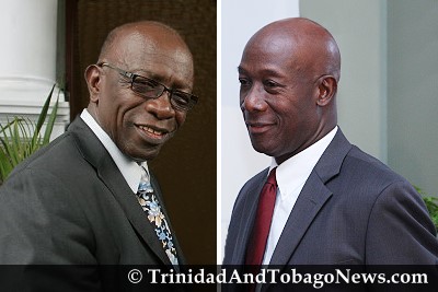 Works and Transport Minister, Jack Warner and Opposition Leader, Dr Keith Rowley