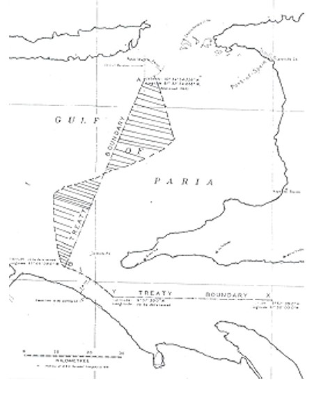 Territory of Trinidad and Tobago via The Gulf of Paria